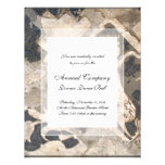 Elegant Architectural Antique Italian Marble Personalized Announcement