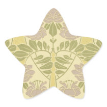 elegant art deco flora bliss sticker