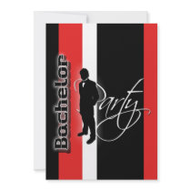 Elegant "bachelor party" stag formal invite