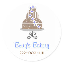Elegant Bakery Stickers