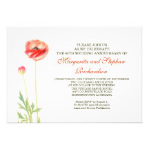 elegant beautiful anniversary invitations