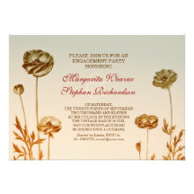 elegant beautiful engagement party invitations