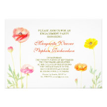 elegant beautiful engagement party invitations