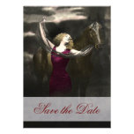 Elegant Beauty and the black Stallion Invitations