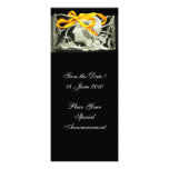 ELEGANT BEAUTY, black and white,yellow Custom Invite