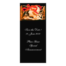 ELEGANT BEAUTY  black ,red brown Personalised Announcement