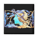 ELEGANT BEAUTY  blue black magnets