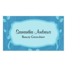 Elegant Beauty Consultant Business Card