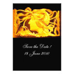 ELEGANT BEAUTY  golden yellow, black Personalized Announcements
