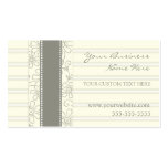 Elegant Beige Floral Business Cards