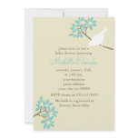 Elegant Birds Baby Shower Invitations
