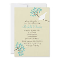 Elegant Birds Baby Shower Invitations