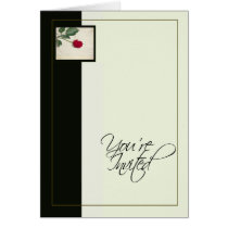 Elegant Black and Ivory Invitation cards