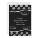 Elegant Black and White Bridal Shower Invitation