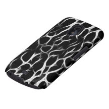 Elegant Black and White Fractal Pattern Design Samsung Galaxy Nexus Cover