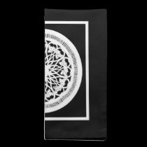 elegant black and white napkin napkins