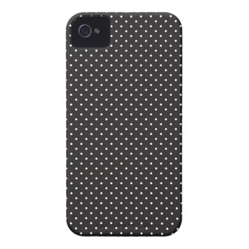 Elegant black and white pin dot dots iPhone 4S 4 Case-Mate iPhone 4 Case