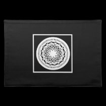 Elegant Black and White placemat placemats