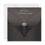 Elegant Black Birthday Party invitations
