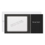 Elegant black design customised photo card