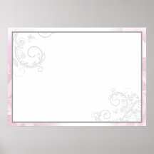 Elegant black floral special gift print