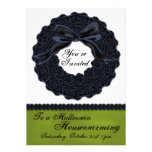 Elegant Black Roses Personalized Invites