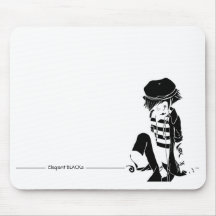 Elegant BLACKs Mousepad