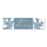 Elegant blue orchids cutomizable stickers bumper stickers