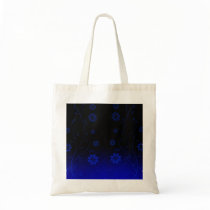 Elegant bluish and white blossom wedding gift bag