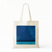 Elegant bluish paisley vector Birthday gift Canvas Bags