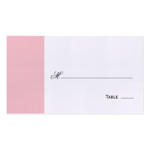 Elegant Blush Table Seating/Place Card Business Card Template