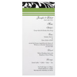 Elegant Bold Floral Wedding Menu Card rack cards