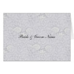 Elegant Bride & Groom Wedding Note Card Template