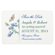 elegant butterflies save the date magnets