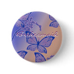 Elegant butterflies template - customisable badge buttons