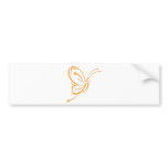 Elegant Butterfly Tattoo Style bumper stickers