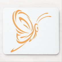 Elegant Butterfly Tattoo Style Mousemat