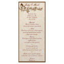 Elegant Butterfly Wedding Menu Card rack cards
