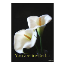 Elegant Calla Lily Flowers 13 Invite