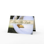 Elegant Calla Lily Save The Date Card