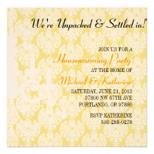 Elegant Chandelier Housewarming Party Invitation