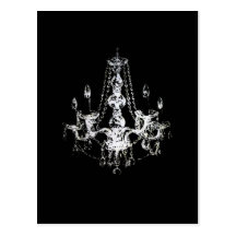 Elegant Chandelier ~ Postcard