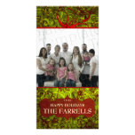 Elegant  Christmas Fmaily  Photo Greeting Card