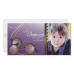Elegant Christmas Photo Card Ornaments & Swirls photo cards
