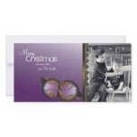 Elegant Christmas Photo Card Ornaments & Swirls photo cards