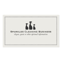 Elegant Cleaning Business Business Cards