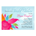 Elegant Colourful Floral Bridal Shower Invitation