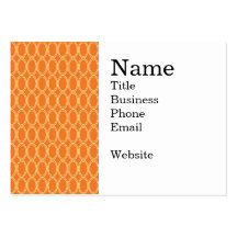 Elegant Colourful Orange and Cream Oval Pattern Business Card Templates
