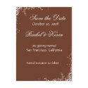 Elegant corners - Save the Date postcards