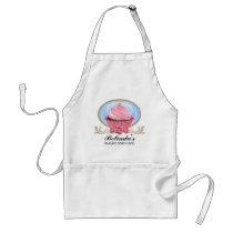 Elegant Cupcake Bakery Personalised Apron